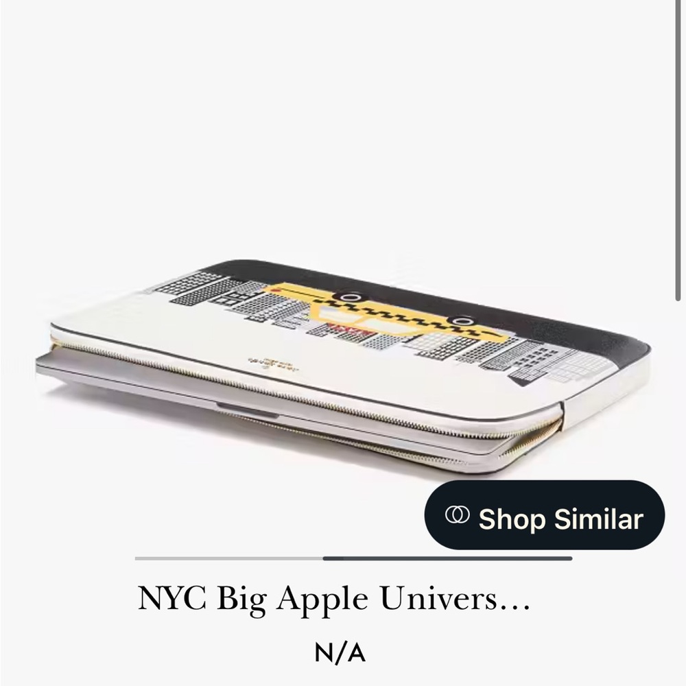 Kate Spade ♠️ NYC Big Apple Universal Laptop Sleeve 🚕 - Picture 2 of 6